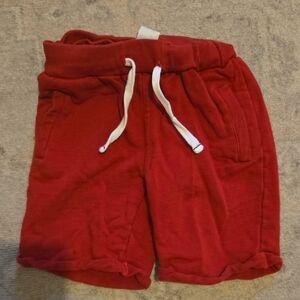 Week-end A La Mer French Red Kids Shorts